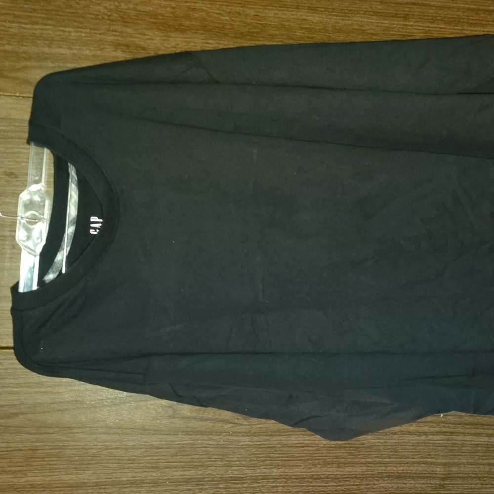 GAP Jet Black Crew Neck Top